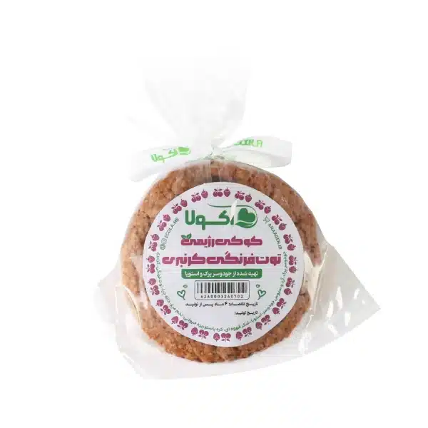 کوکی رژیمی توت فرنگی کرنبری اکولا 90 گرمی